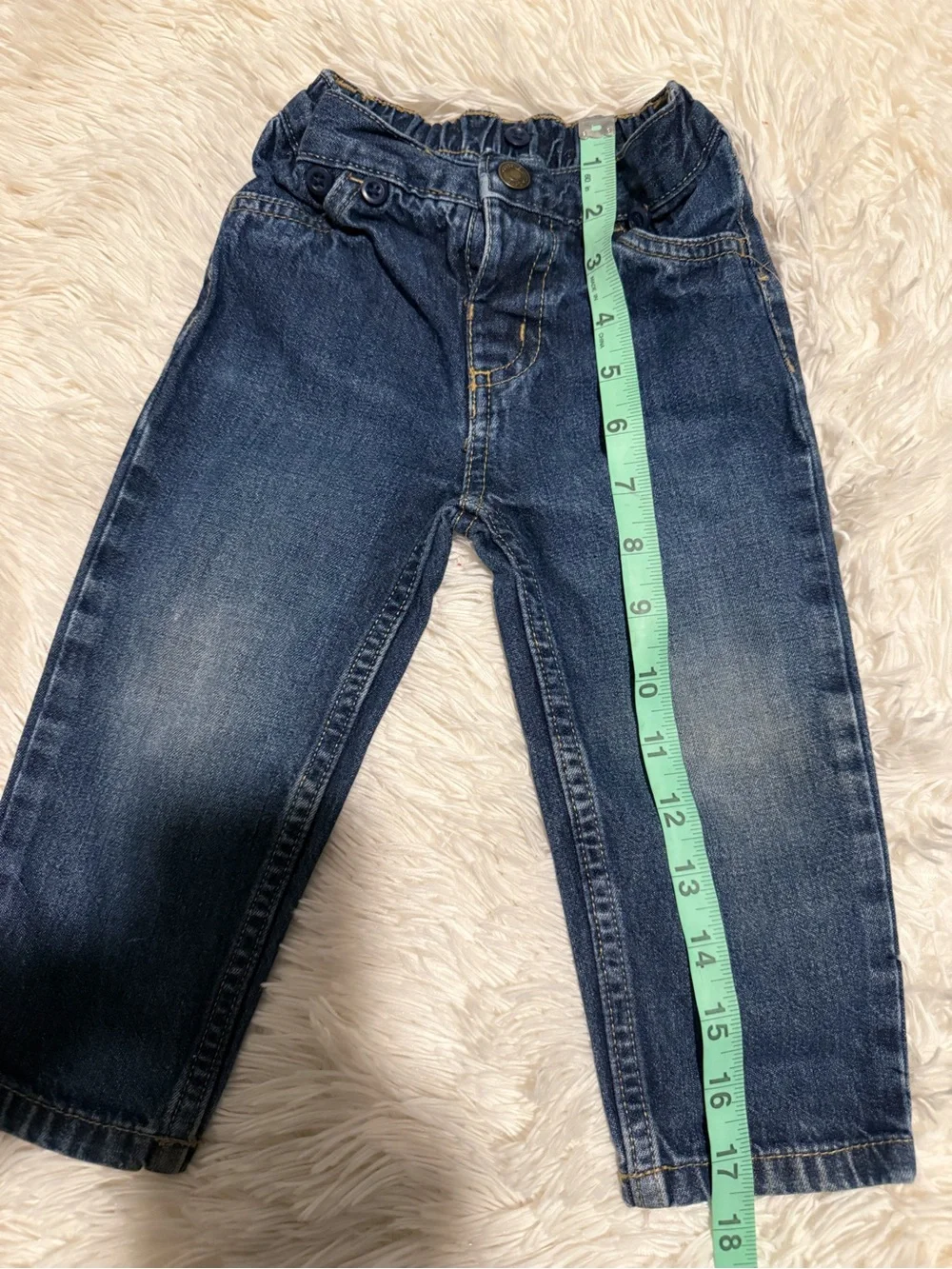 Carter's Blue Elastic-Waist Baby Denim Pants